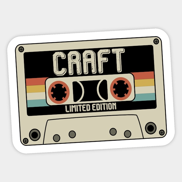 Craft - Limited Edition - Vintage Style Sticker by Debbie Art